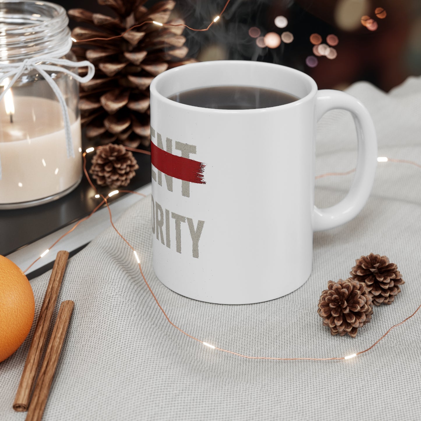 Silent Majority Mug - 11oz Coffee Cup, Motivational Gift for Activists, Office Coffee Mug, Social Statement Drinkware