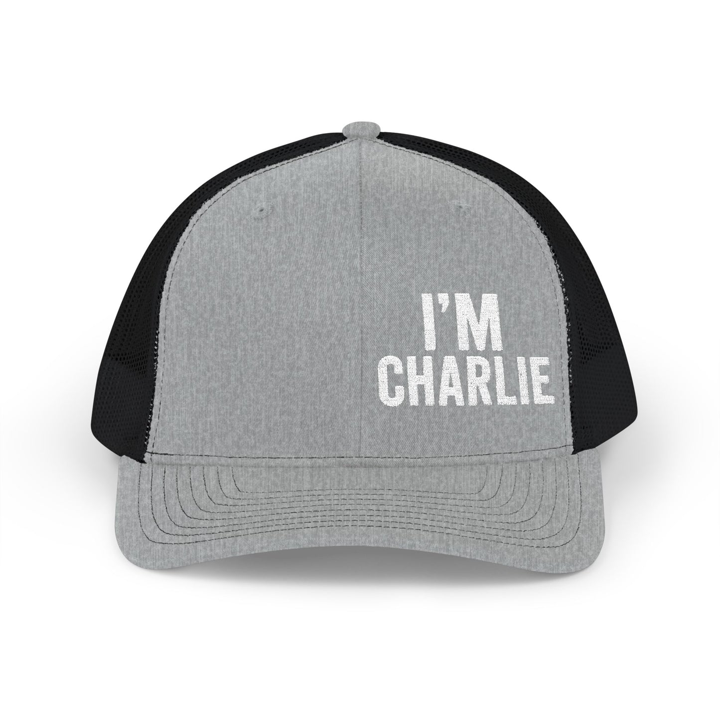 Personalized Snapback Trucker Cap - I'm Charlie, Custom Embroidery Hat, Gift for Him, Casual Style, Father’s Day, Birthday
