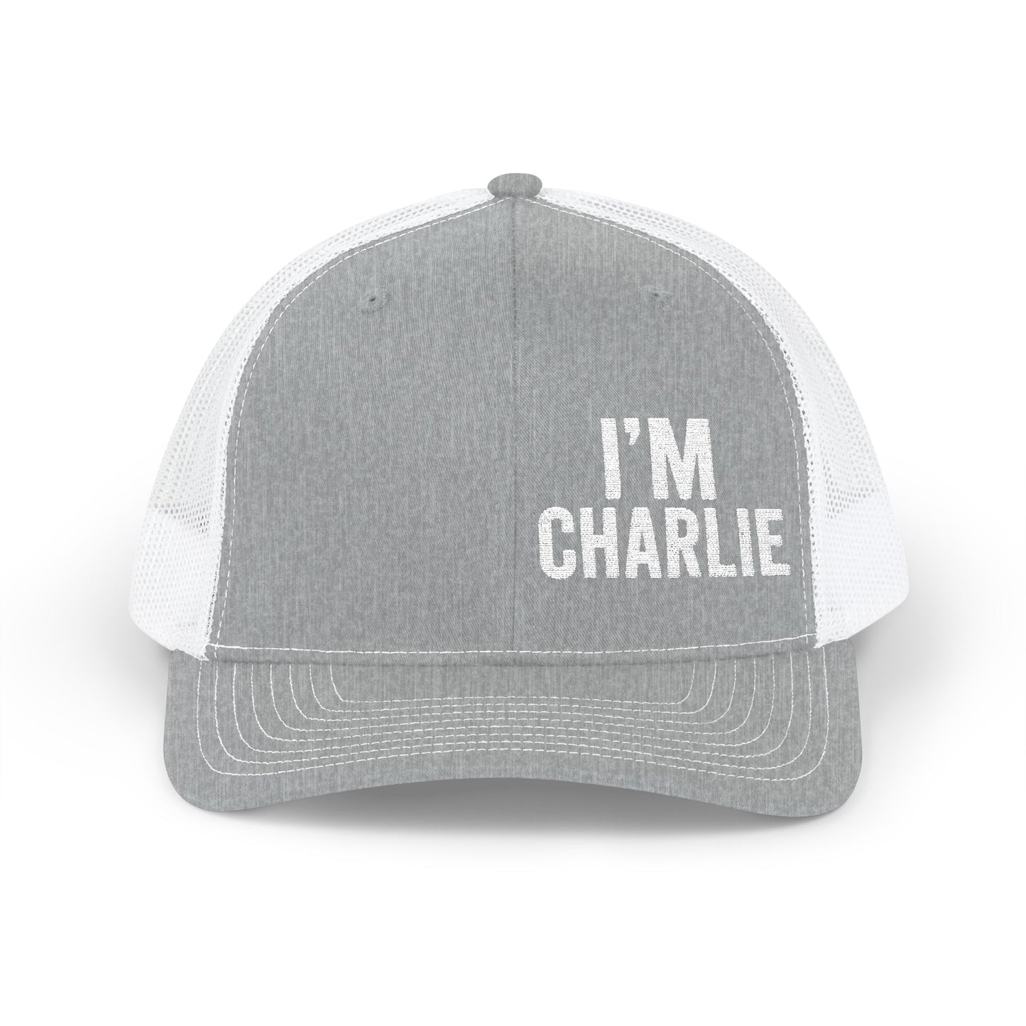 Personalized Snapback Trucker Cap - I'm Charlie, Custom Embroidery Hat, Gift for Him, Casual Style, Father’s Day, Birthday