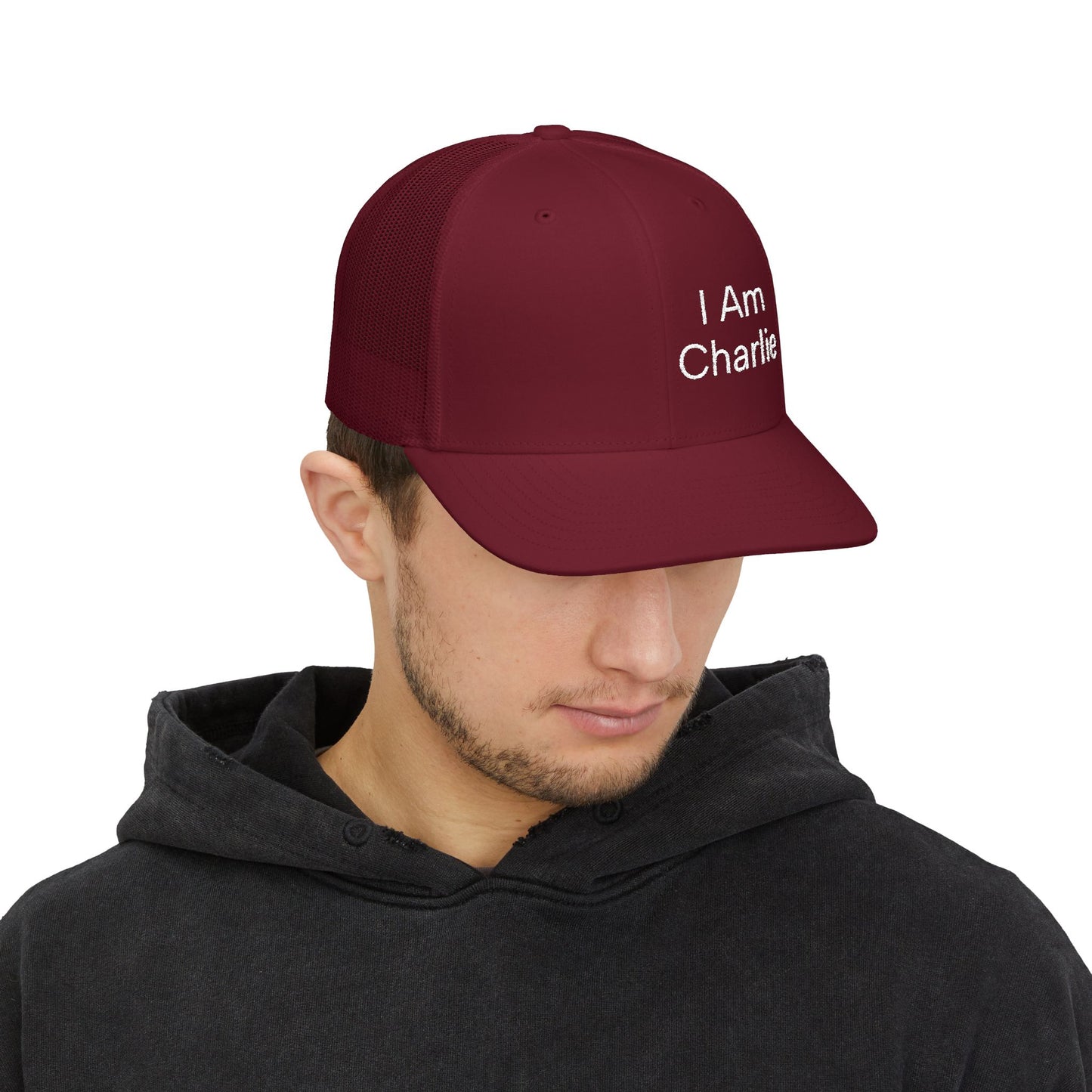 Personalized Snapback Trucker Cap - I'm Charlie, Custom Embroidery Hat, Gift for Him, Casual Style, Father’s Day, Birthday