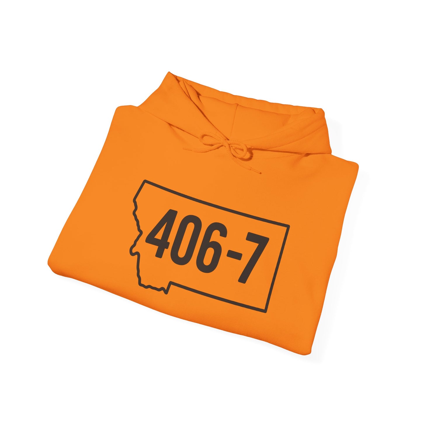 Montana 406-7 Cozy Hooded Sweatshirt, Unisex Hoodie, Casual Wear, Gift for Him/Her, Travel Fashion, Outdoor Adventure Gear