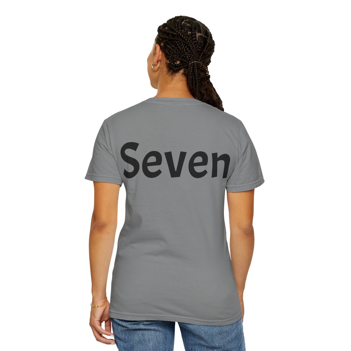 Unique Garment-Dyed T-Shirt with Fun Number Print, Stylish Casual Wear, Birthday Gift, Graphic Tee, Everyday Comfort