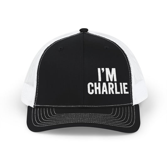 Personalized Snapback Trucker Cap - I'm Charlie, Custom Embroidery Hat, Gift for Him, Casual Style, Father’s Day, Birthday