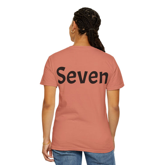 Unique Garment-Dyed T-Shirt with Fun Number Print, Stylish Casual Wear, Birthday Gift, Graphic Tee, Everyday Comfort