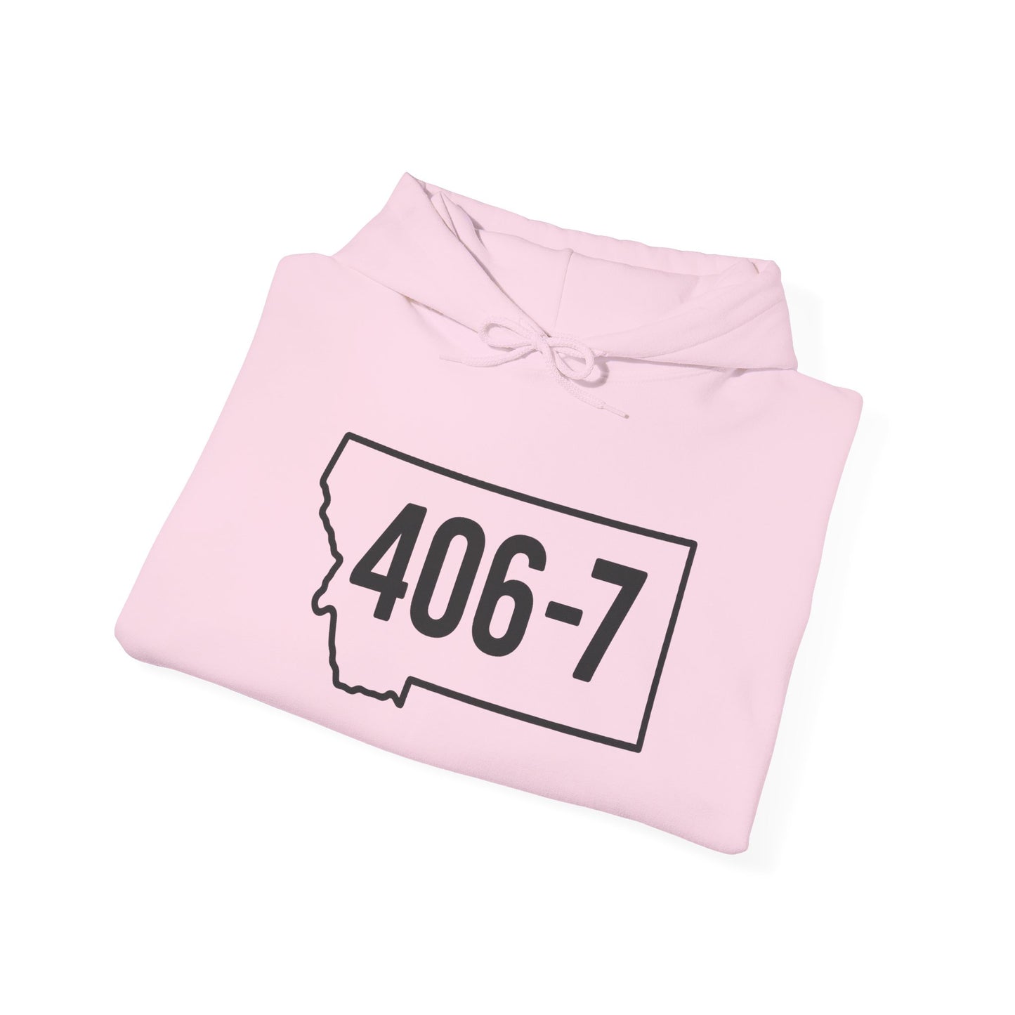 Montana 406-7 Cozy Hooded Sweatshirt, Unisex Hoodie, Casual Wear, Gift for Him/Her, Travel Fashion, Outdoor Adventure Gear