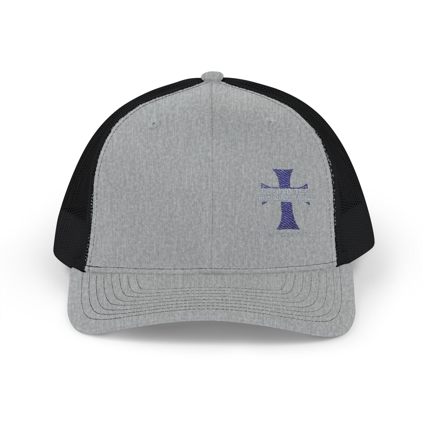 Stylish Embroidered Snapback Trucker Cap, Perfect Gift for Dad, Adjustable Cap for Men, Casual Outdoor Hat, Faith-Based Headwear