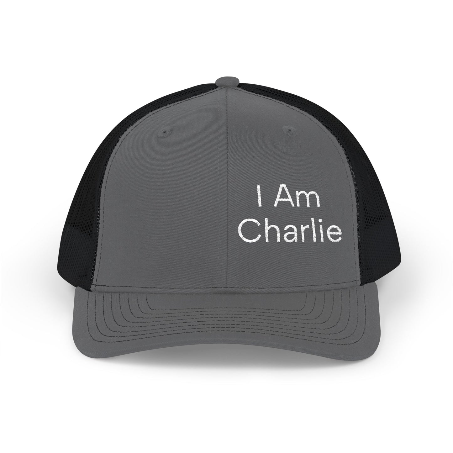 Personalized Snapback Trucker Cap - I'm Charlie, Custom Embroidery Hat, Gift for Him, Casual Style, Father’s Day, Birthday