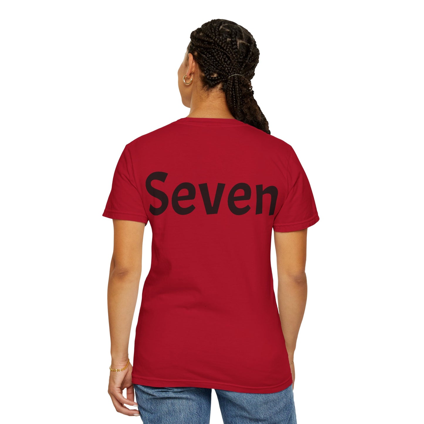 Unique Garment-Dyed T-Shirt with Fun Number Print, Stylish Casual Wear, Birthday Gift, Graphic Tee, Everyday Comfort
