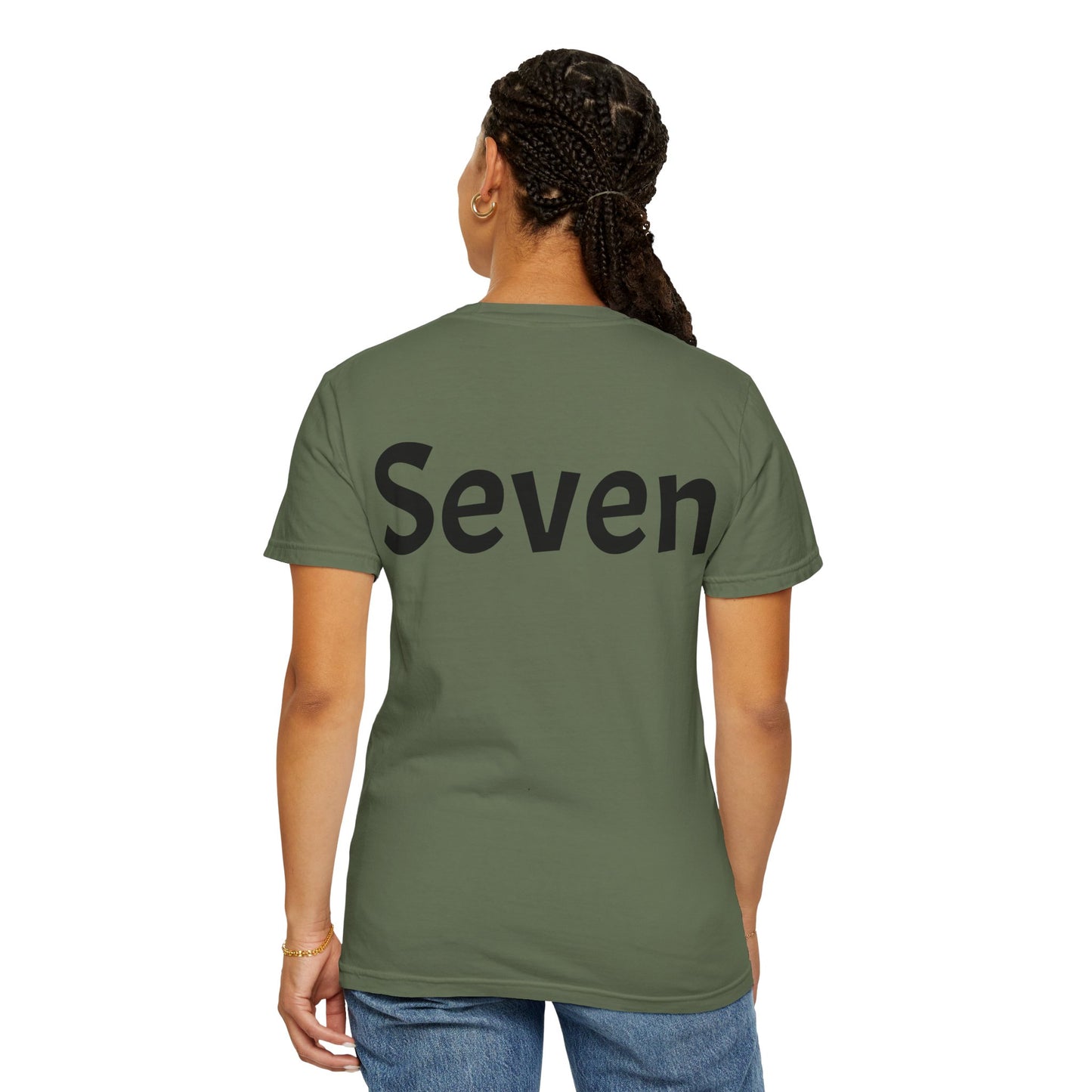 Unique Garment-Dyed T-Shirt with Fun Number Print, Stylish Casual Wear, Birthday Gift, Graphic Tee, Everyday Comfort