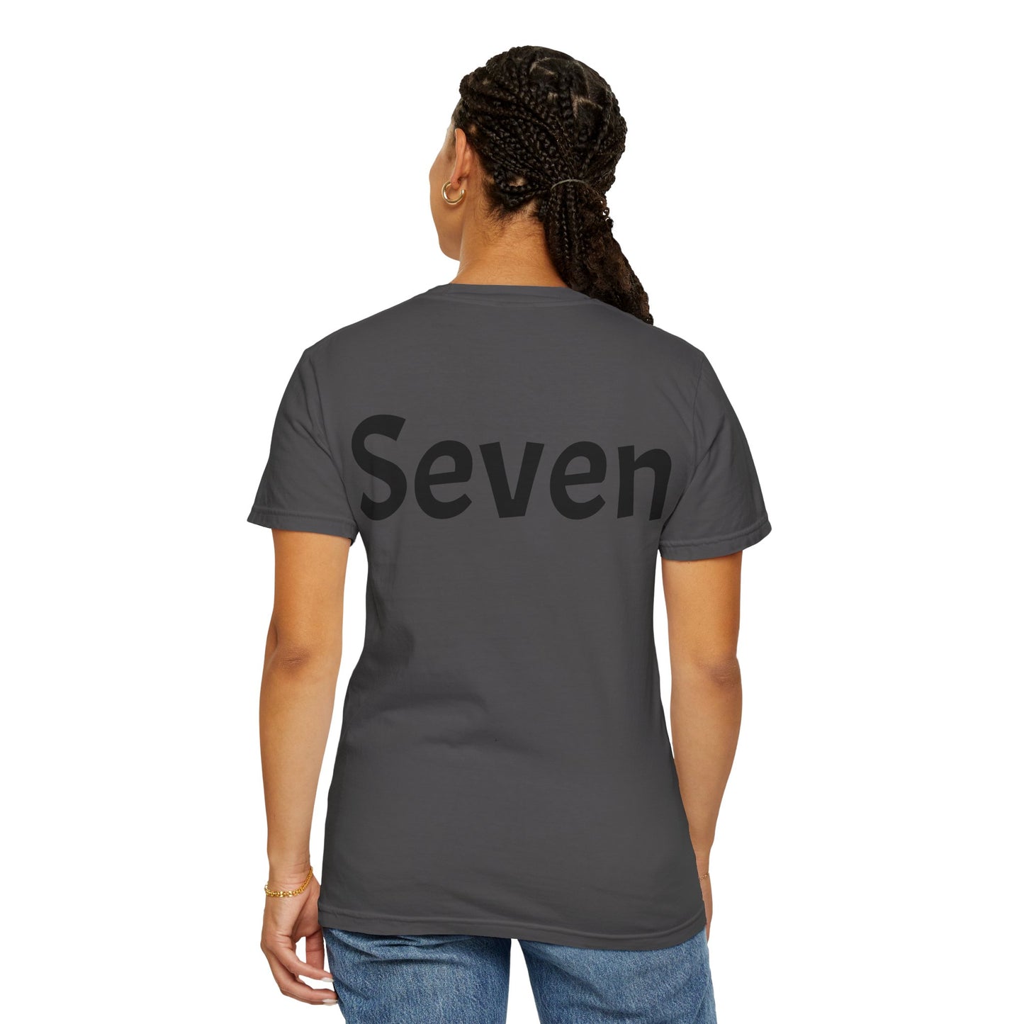 Unique Garment-Dyed T-Shirt with Fun Number Print, Stylish Casual Wear, Birthday Gift, Graphic Tee, Everyday Comfort