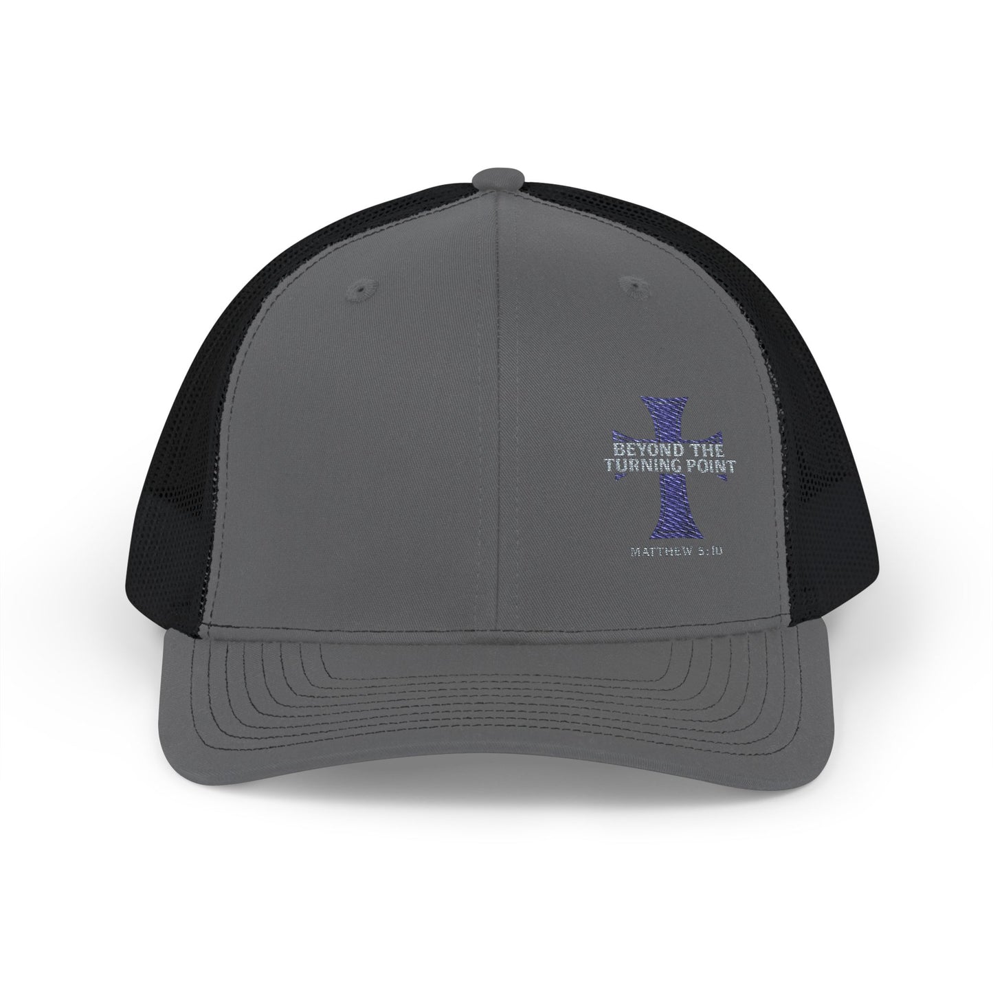 Stylish Embroidered Snapback Trucker Cap, Perfect Gift for Dad, Adjustable Cap for Men, Casual Outdoor Hat, Faith-Based Headwear
