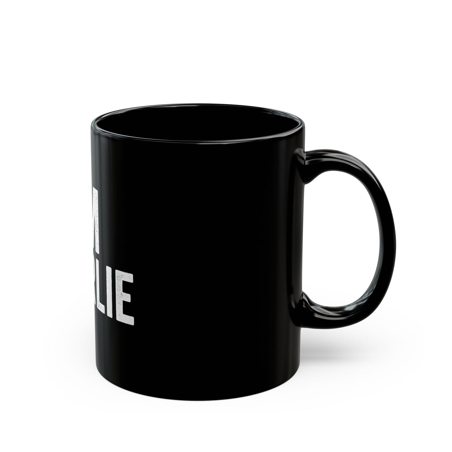 Personalized Black Mug - Perfect Gift for Coffee Lovers, I'm Charlie Gift Mug, Humor, Customizable, Tea Mug, Father's Day Gift