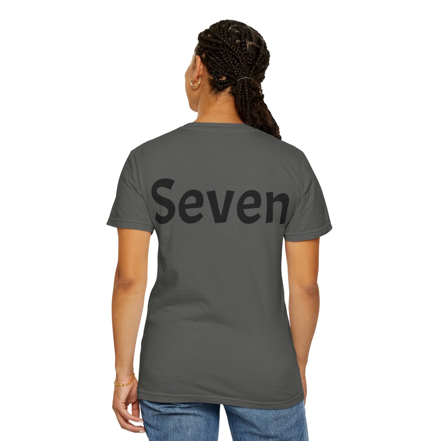 Unique Garment-Dyed T-Shirt with Fun Number Print, Stylish Casual Wear, Birthday Gift, Graphic Tee, Everyday Comfort