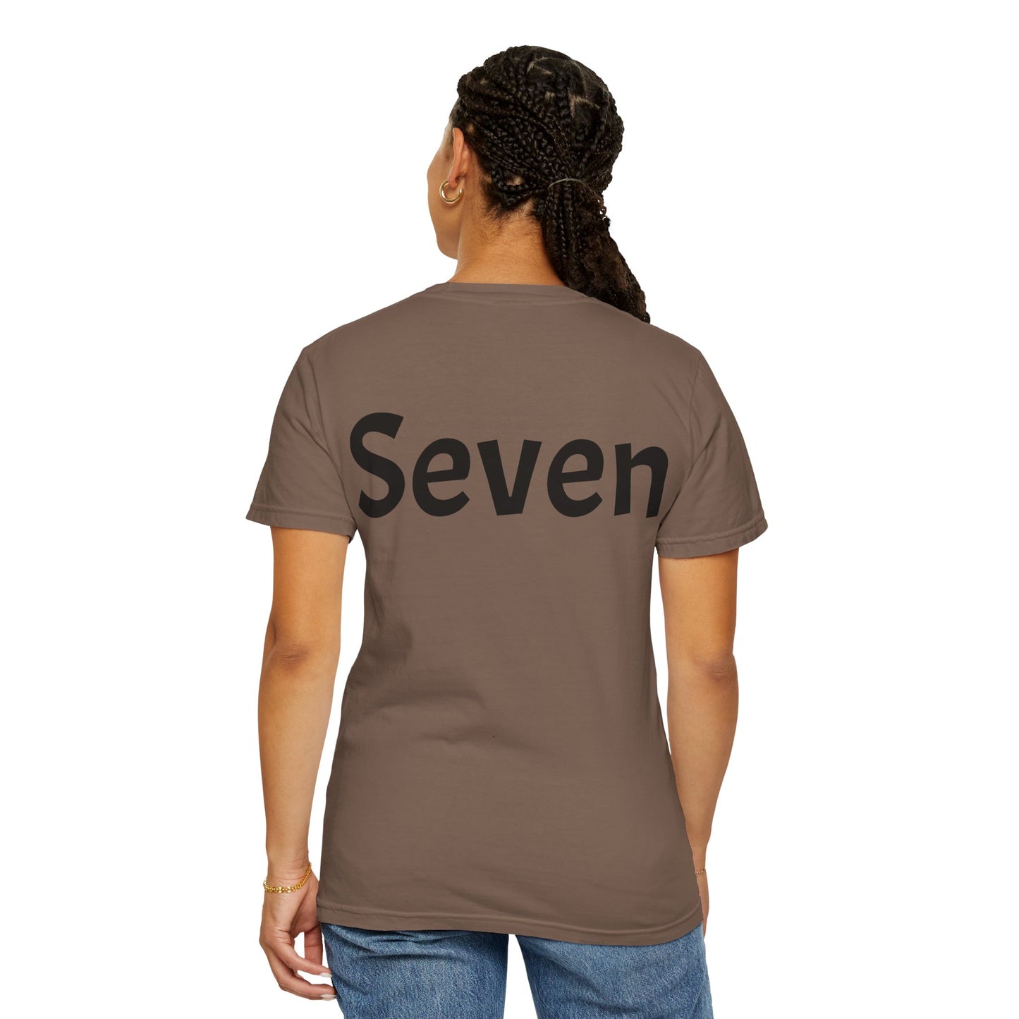 Unique Garment-Dyed T-Shirt with Fun Number Print, Stylish Casual Wear, Birthday Gift, Graphic Tee, Everyday Comfort