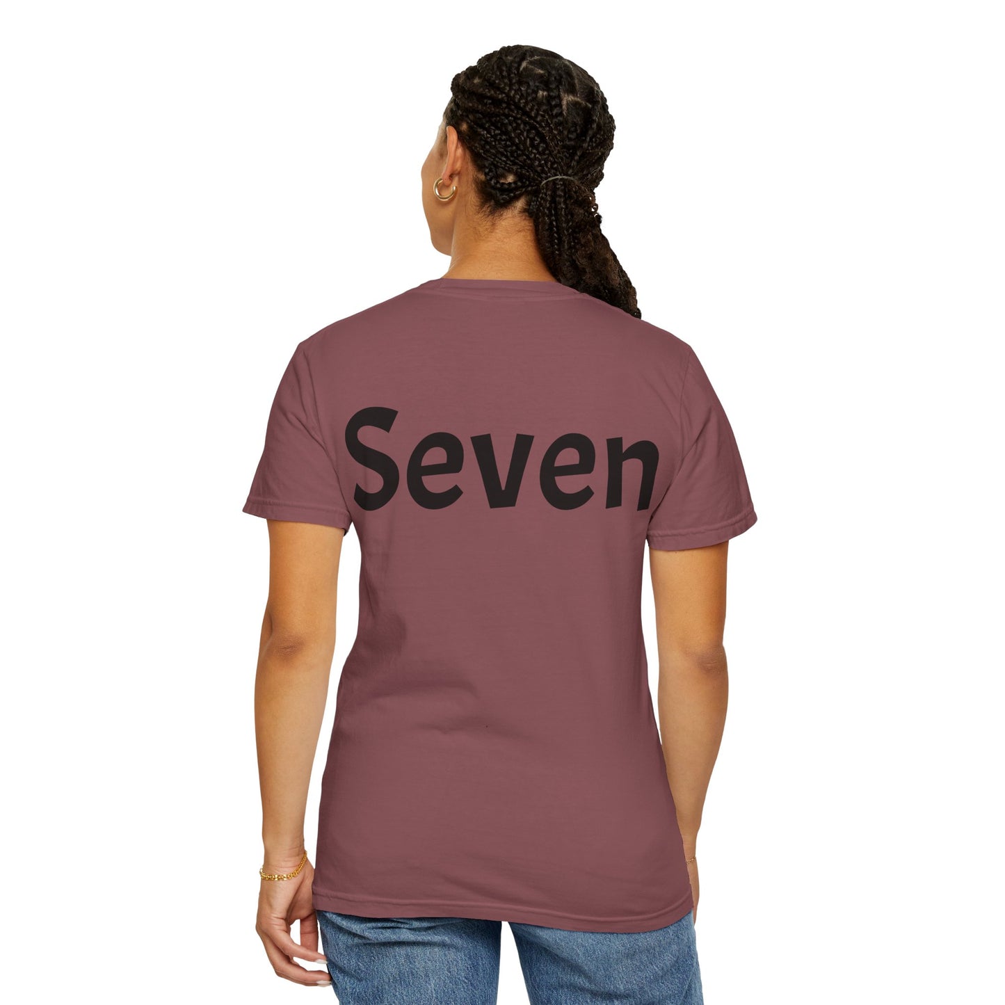 Unique Garment-Dyed T-Shirt with Fun Number Print, Stylish Casual Wear, Birthday Gift, Graphic Tee, Everyday Comfort