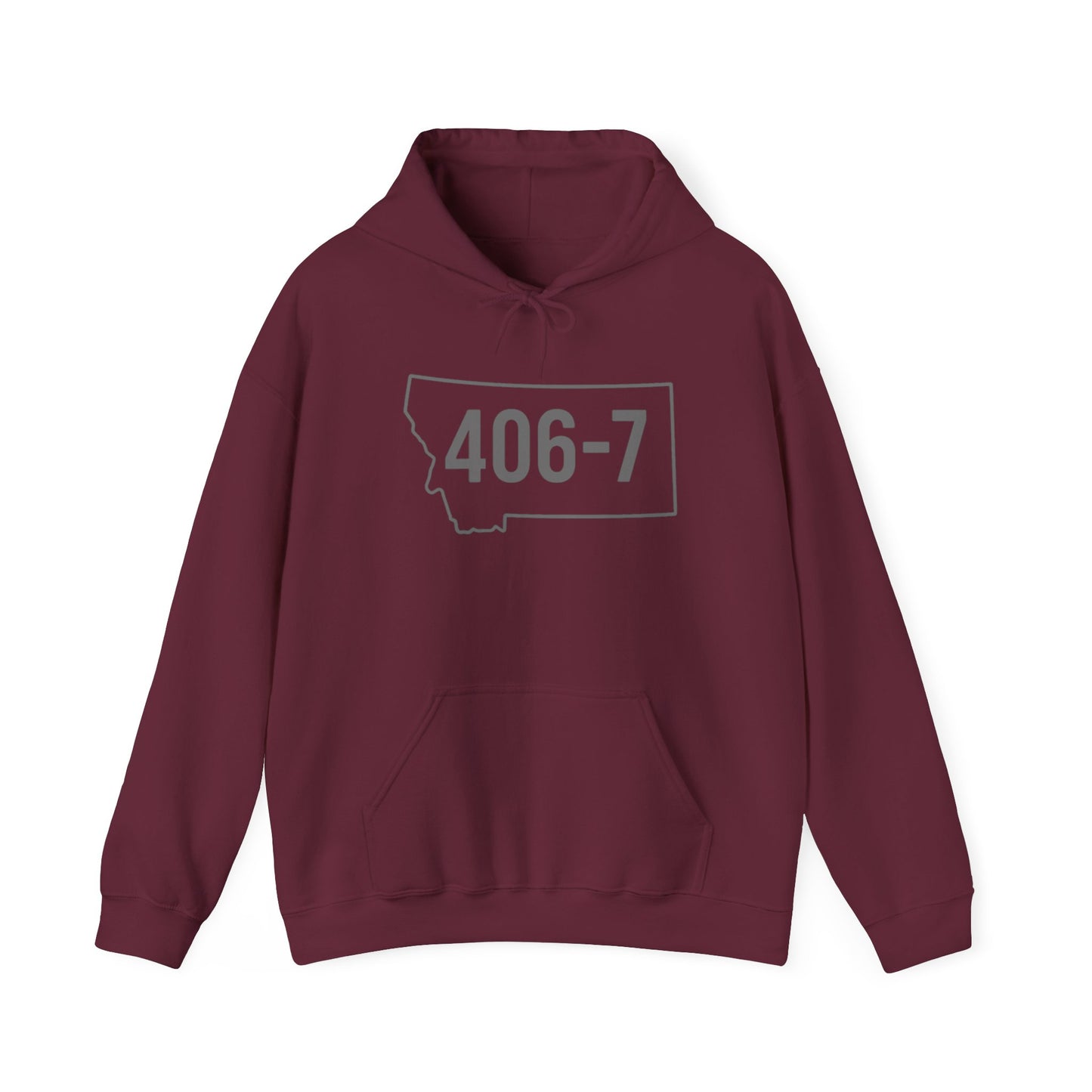 Montana 406-7 Unisex Hoodie, Cozy Sweatshirt Gift, Casual Fashion, Road Trip Apparel, Travel Essentials