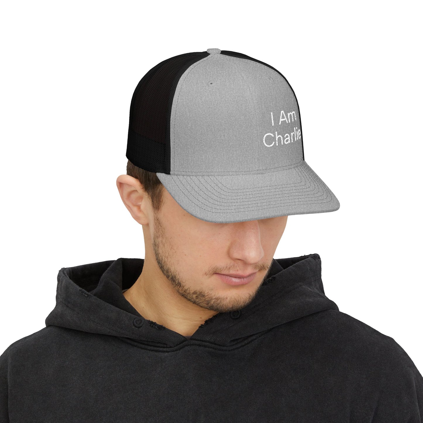 Personalized Snapback Trucker Cap - I'm Charlie, Custom Embroidery Hat, Gift for Him, Casual Style, Father’s Day, Birthday
