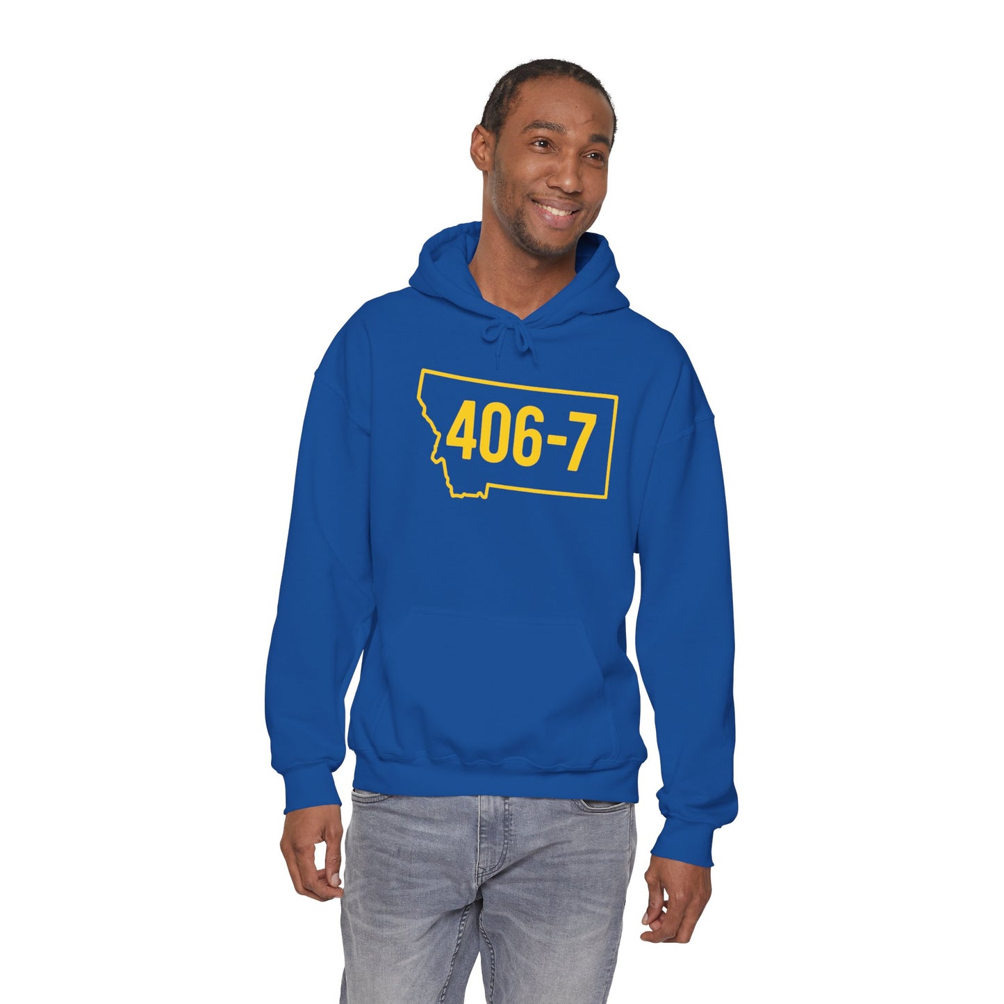 Montana 406-7 Unisex Heavy Blend Hoodie, Cozy Casual Sweatshirt, Perfect for Any Season, Great Gift for Outdoor Lovers, Urban Style】