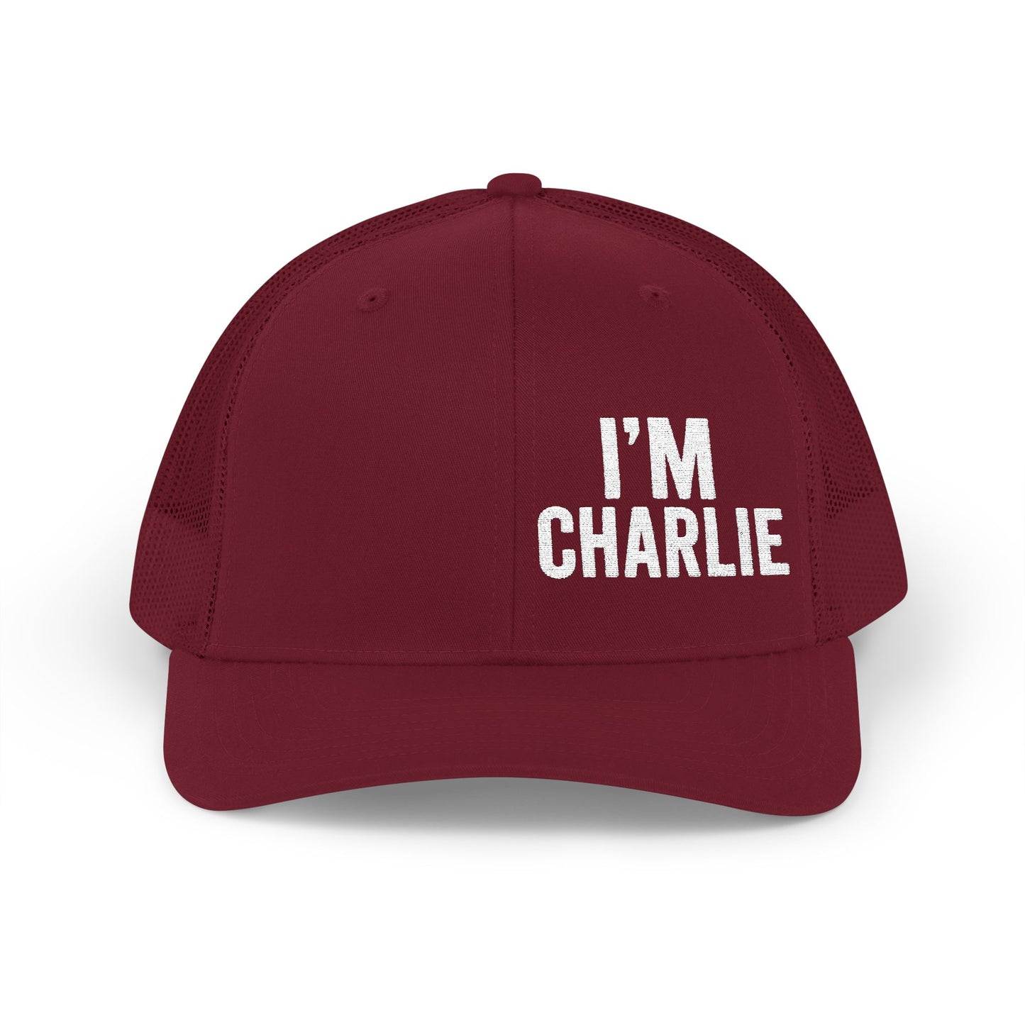 Personalized Snapback Trucker Cap - I'm Charlie, Custom Embroidery Hat, Gift for Him, Casual Style, Father’s Day, Birthday